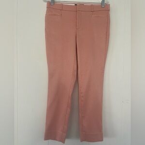 Banana Republic Sloan Crop Pants Orange Design 
Size 4
